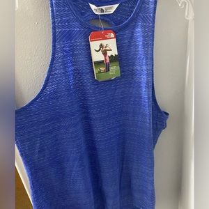 North Face Burn It Tank Women’s Size L Blue NEW WITH TAGS